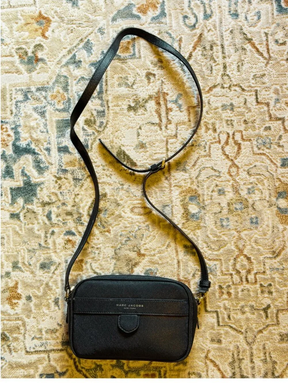 Marc Jacobs Black Leather Crossbody Bag